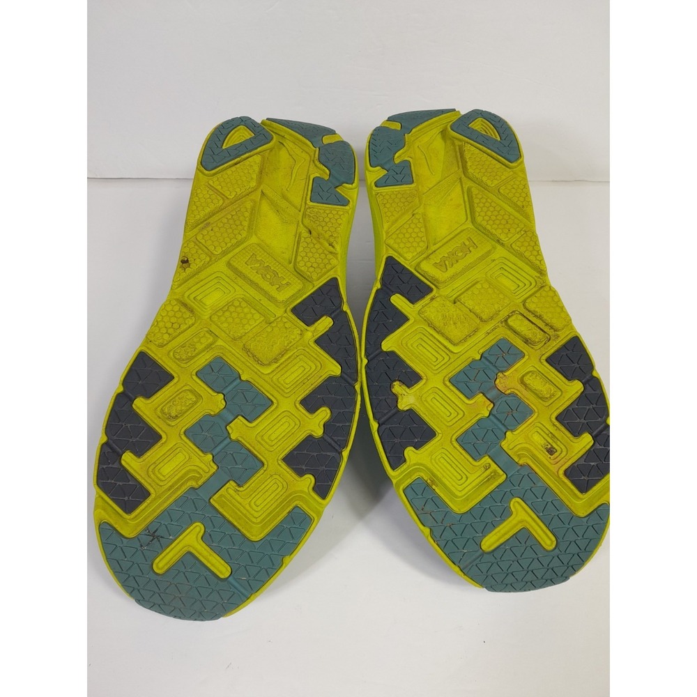 Hoka One One Clifton 5 Blue/Yellow Running Shoes Mens Size 11.5 - Picture 9 of 13